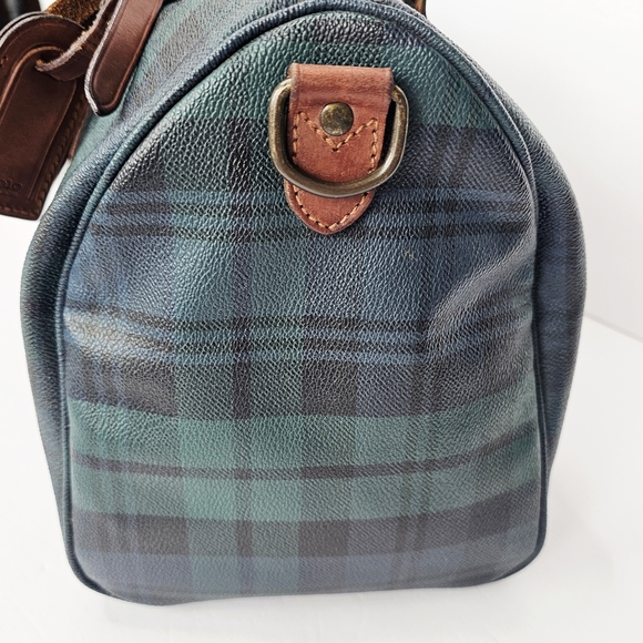 Polo Ralph Lauren Vintage Boston Top Handle Blackwatch Unisex Bag+ Strap - Picture 7 of 16
